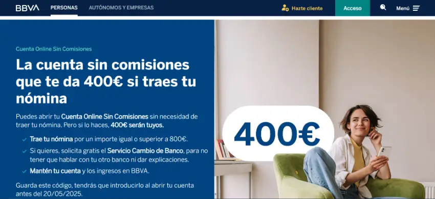 BBVA Spain Bank Account Registration Guide: 100% Online, No Fees, €50 New User Bonus