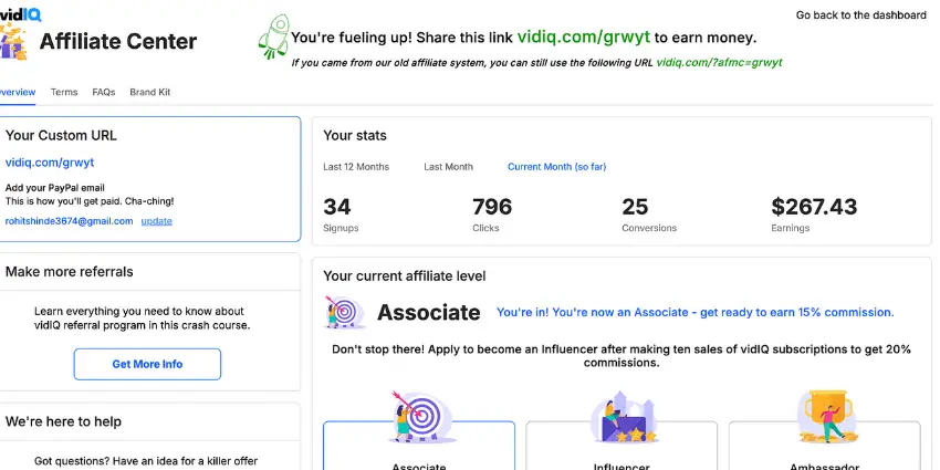通过 YouTube 推广 VidIQ 工具赚联盟佣金：7 天斩获 267 美元实战指南