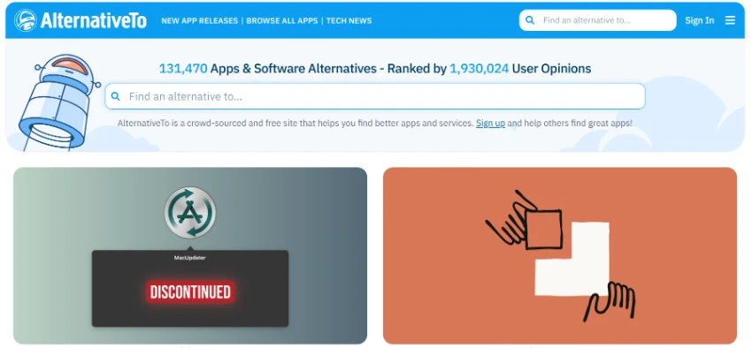 AlternativeTo: A Community Platform for Discovering Software Alternatives