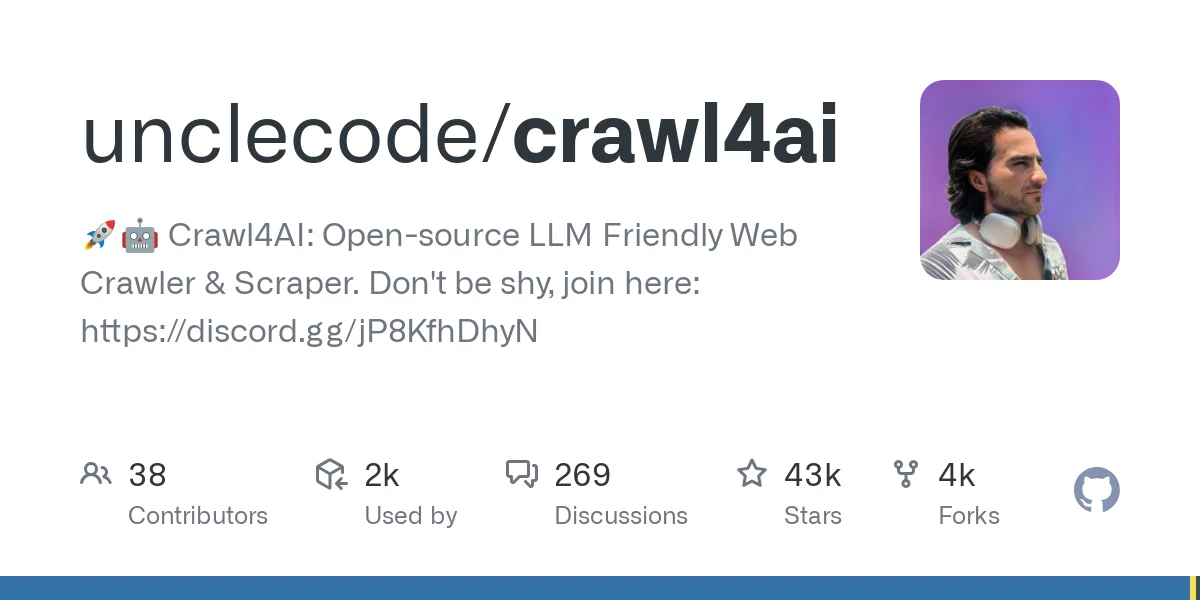 Crawl4AI: Open Source LLM-Friendly Web Crawler and Scraping Tool