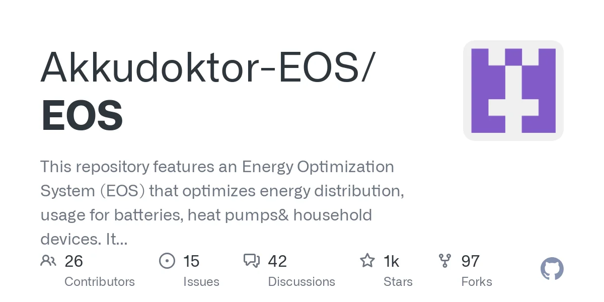 EOS Energy Optimization System: Efficient Energy Management
