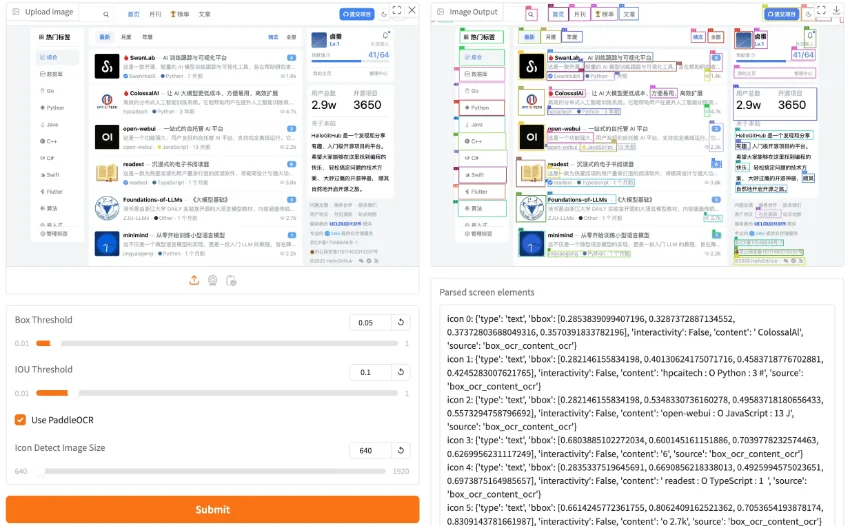 OmniParser 解析屏幕的 AI 工具