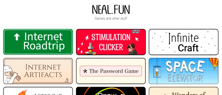 Neal.fun：趣味互动网站，探索创意与知识的无限可能