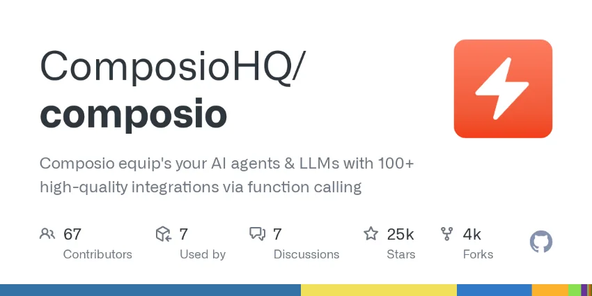 ComposioHQ/composio 开源的 AI 代理工具箱